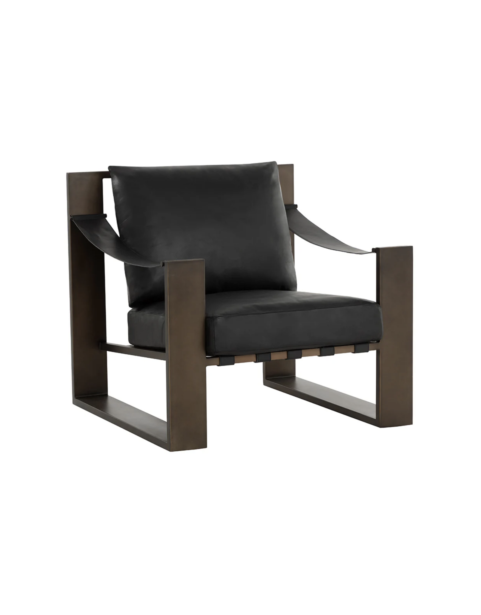 Berke Lounge Chair in Antique Bronze