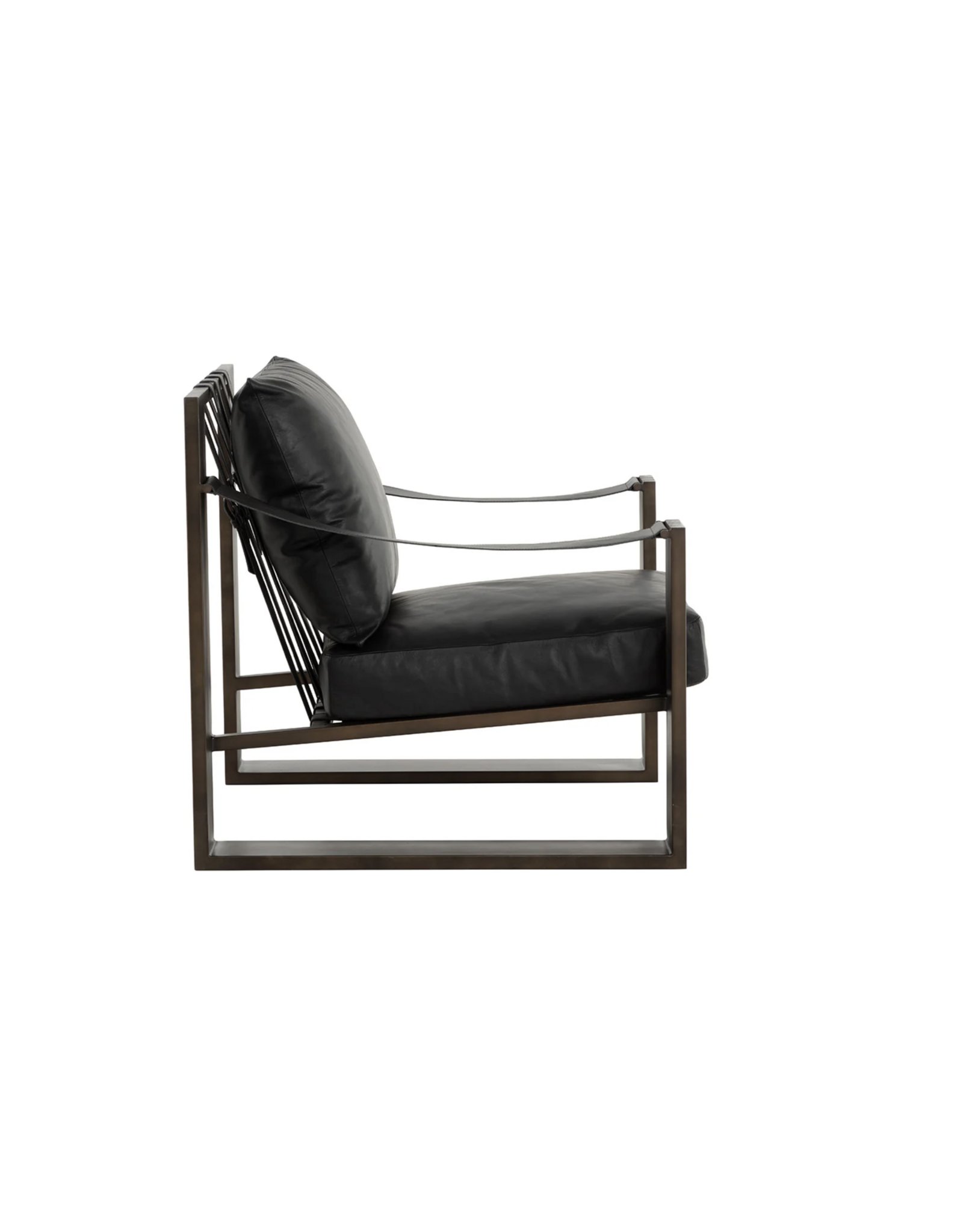 Berke Lounge Chair in Antique Bronze