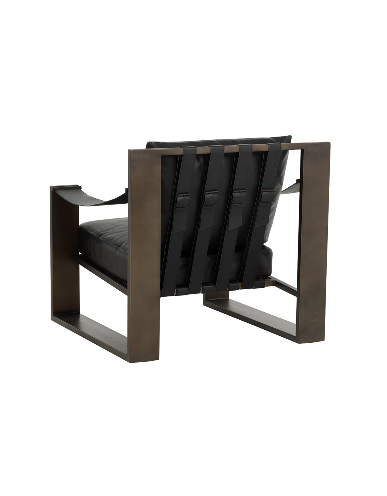Berke Lounge Chair in Antique Bronze