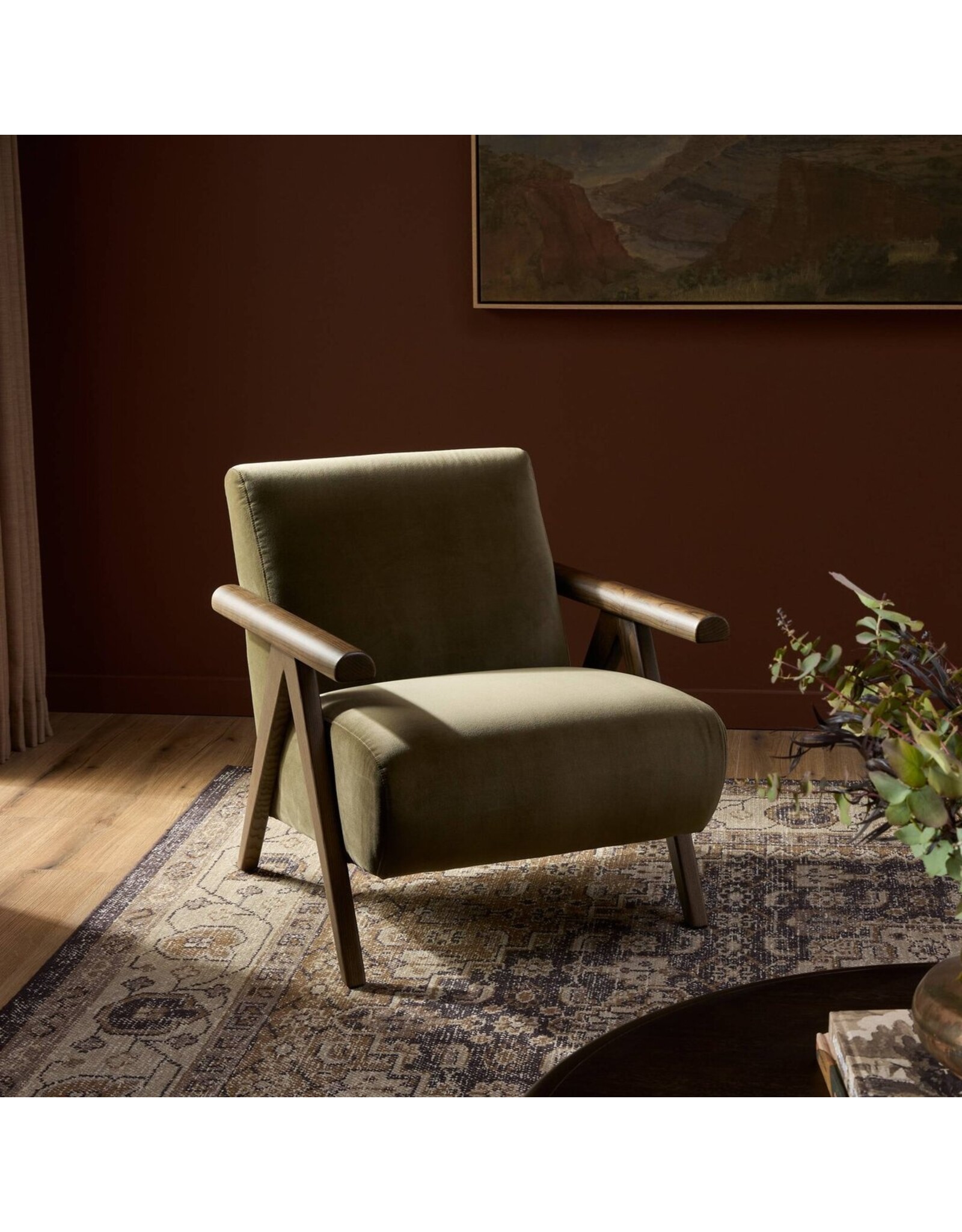 Penn Chair in Surrey Olive