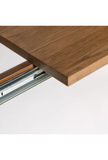 Fawn Extension Dining Table - Smoked Chestnut