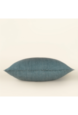 Lina Linen Pillow, Arctic Blue 24x24