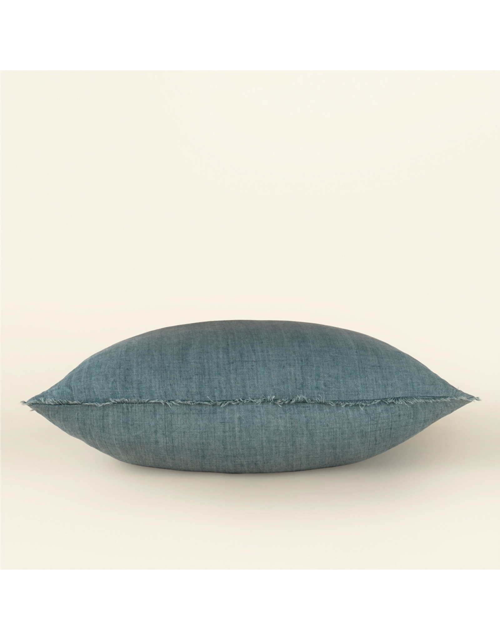 Lina Linen Pillow, Arctic Blue 24x24