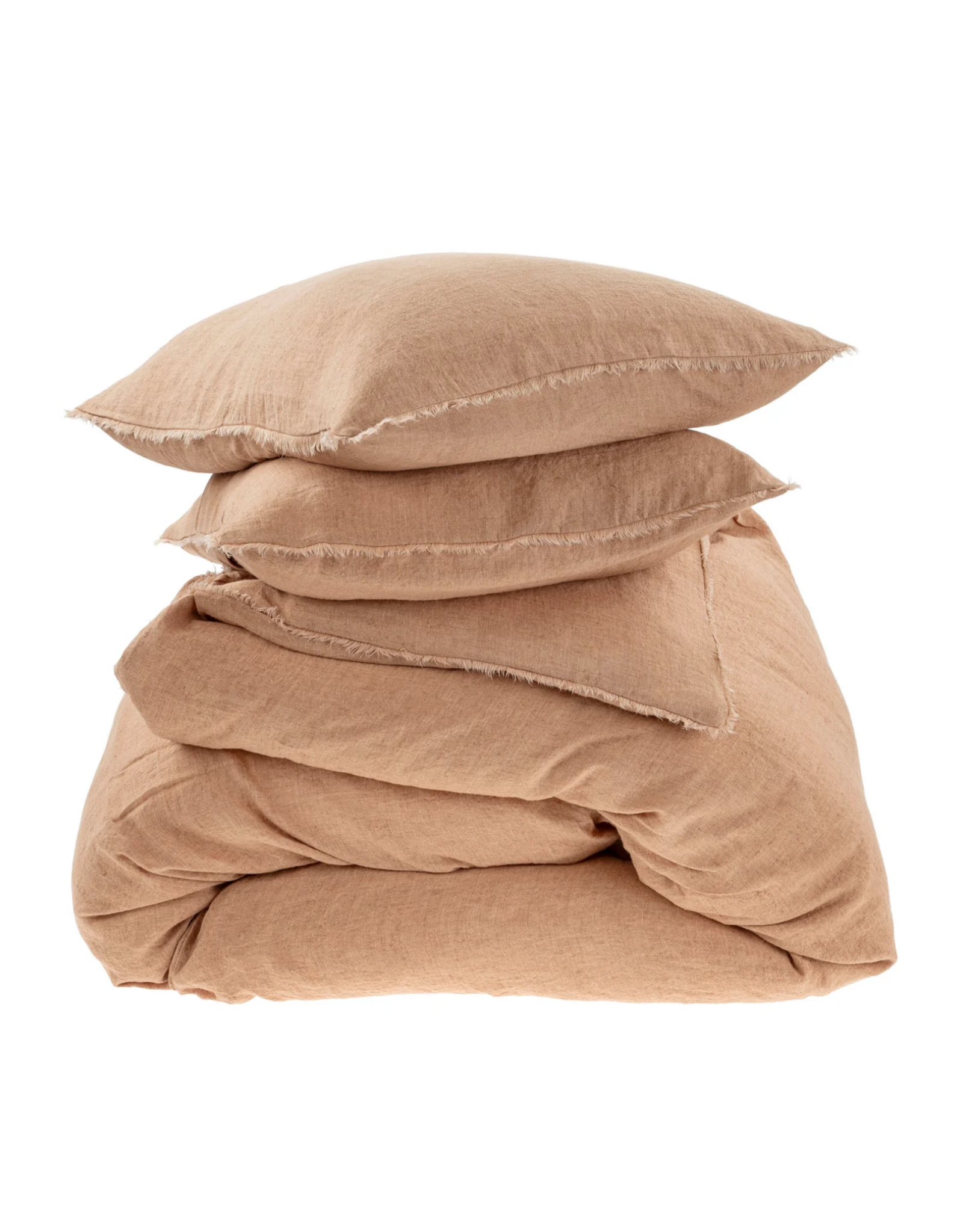 Lina Linen Terracotta Duvet Set