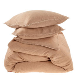 Lina Linen Terracotta Duvet Set