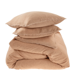 Lina Linen Terracotta Duvet Set