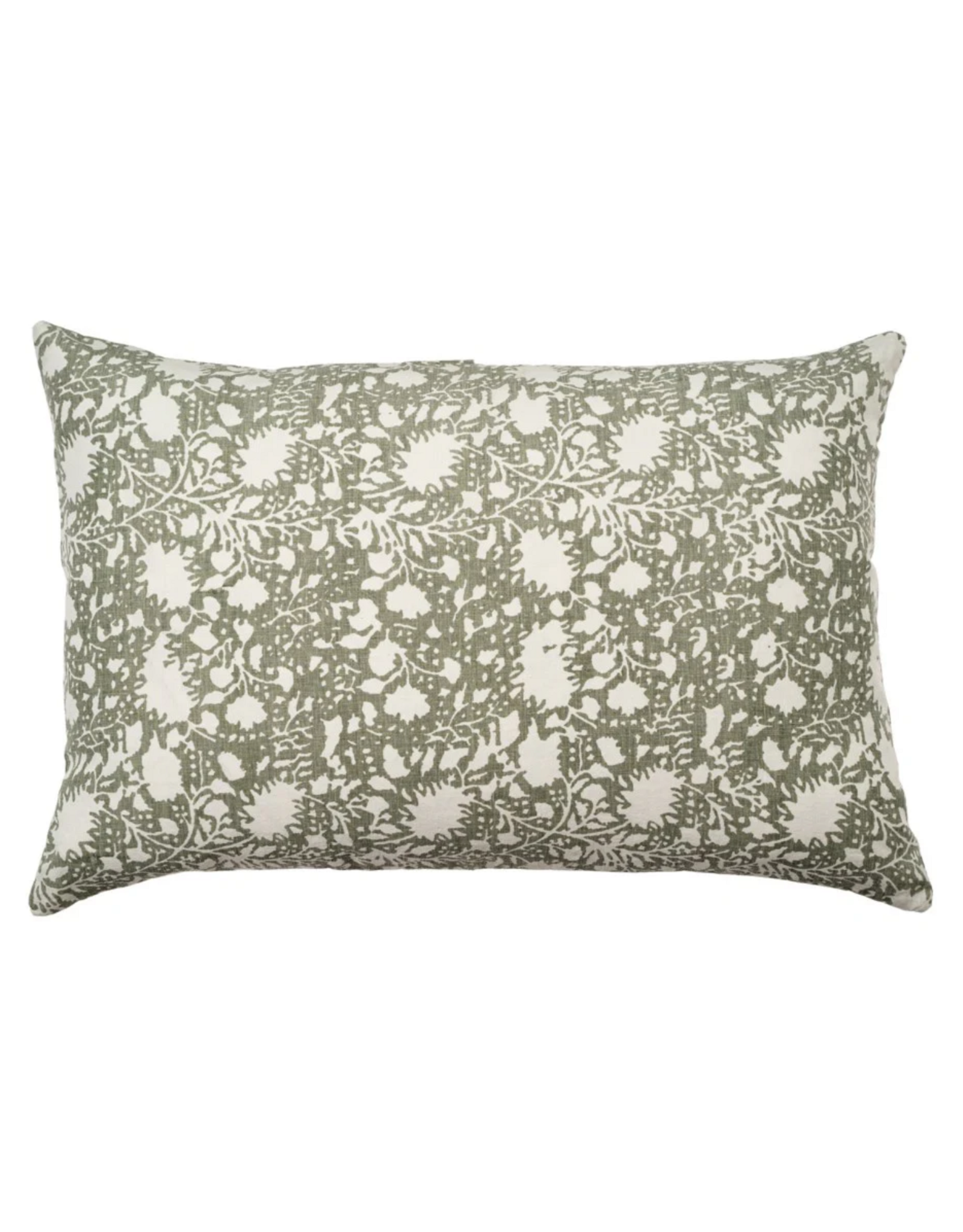 Eden Linen Pillow, Sage 16x24