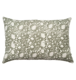 Eden Linen Pillow, Sage 16x24