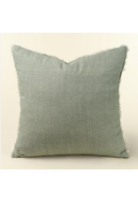 Lina Linen Pillow, Flint Grey 24x24