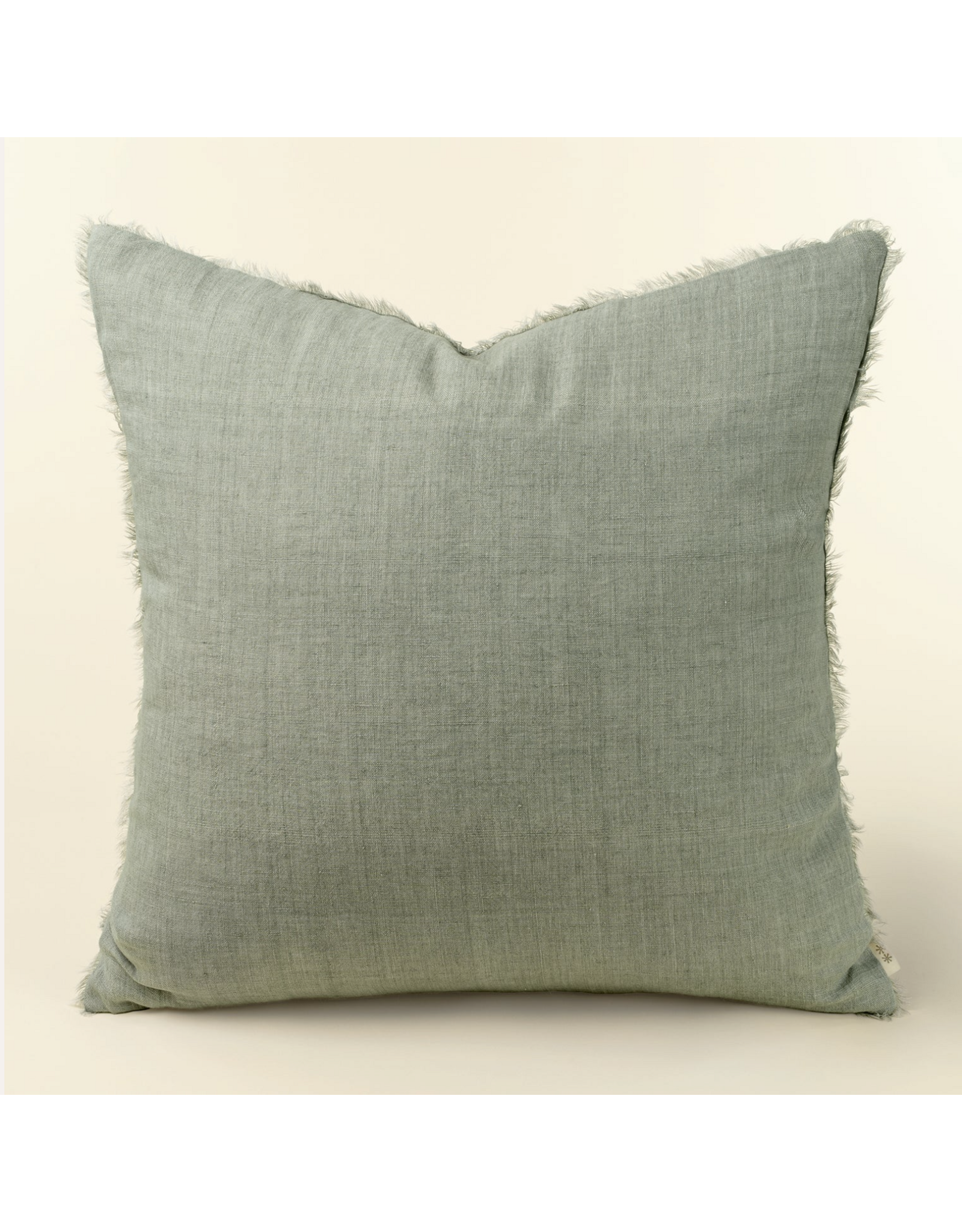 Lina Linen Pillow, Flint Grey 24x24