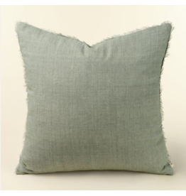 Lina Linen Pillow, Flint Grey 24x24