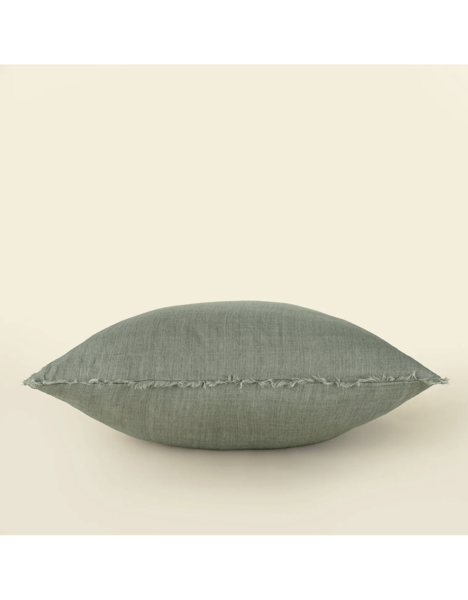 Lina Linen Pillow, Flint Grey 24x24
