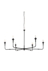 Gabriel Large Matte Black Chandelier