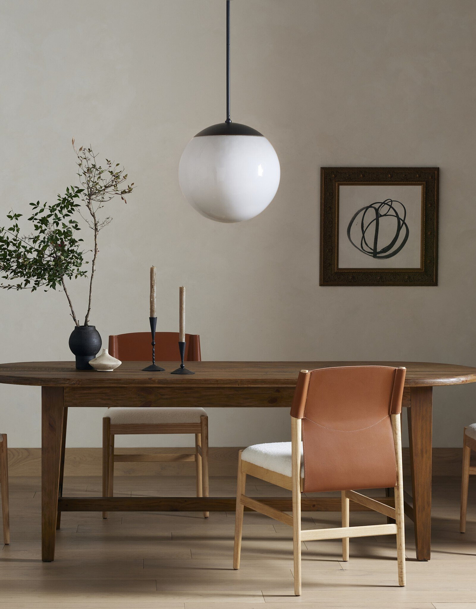Alfie Dining Table, 87" - Waxed Pine