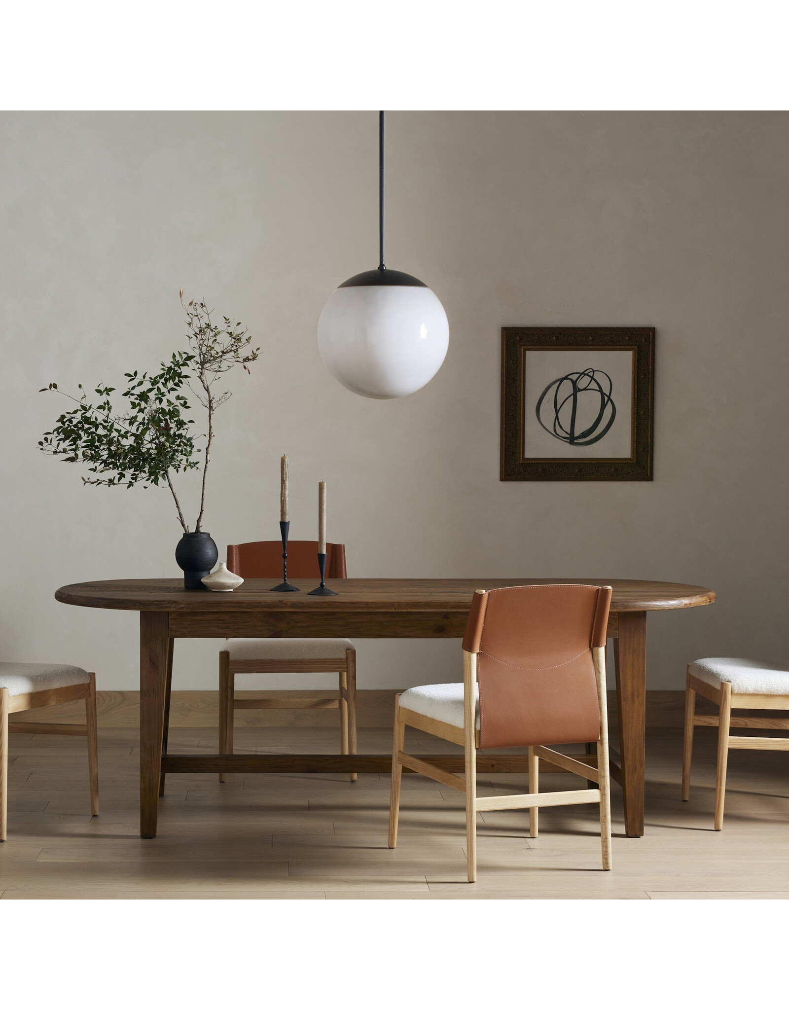 Alfie Dining Table, 87" - Waxed Pine