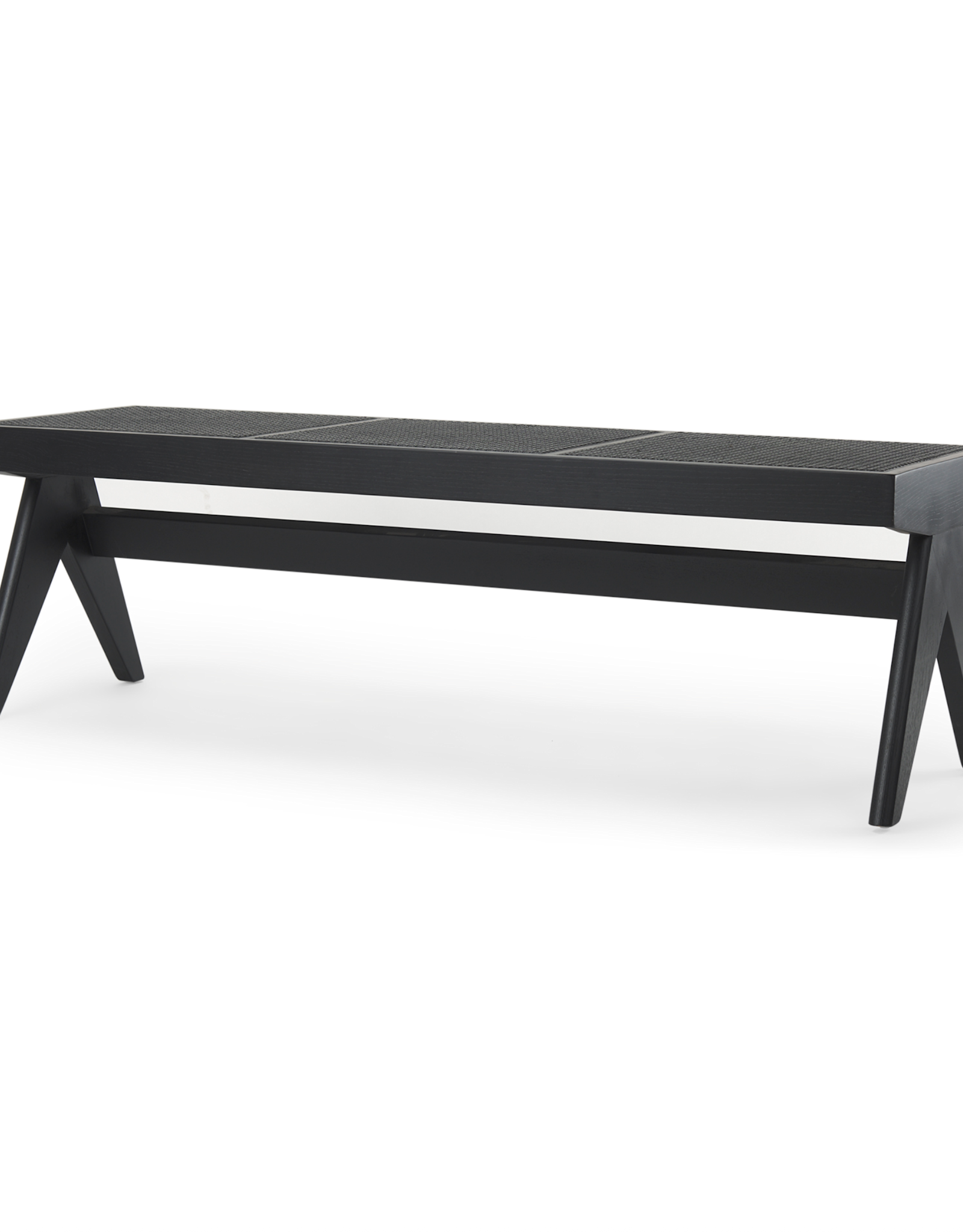 Arvin Black Wooden Bench