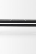 Arvin Black Wooden Bench