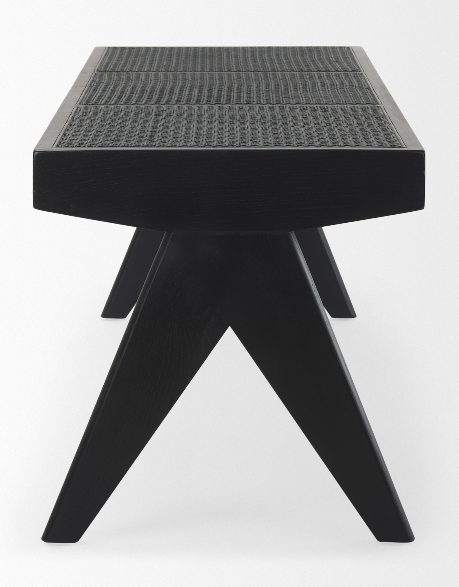 Arvin Black Wooden Bench