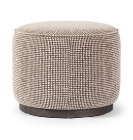 Sinclair Round Ottoman, Barrow Taupe
