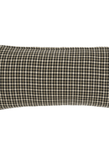 Brown Houndstooth Pillow, 14x31