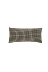 Brown Houndstooth Pillow, 14x31