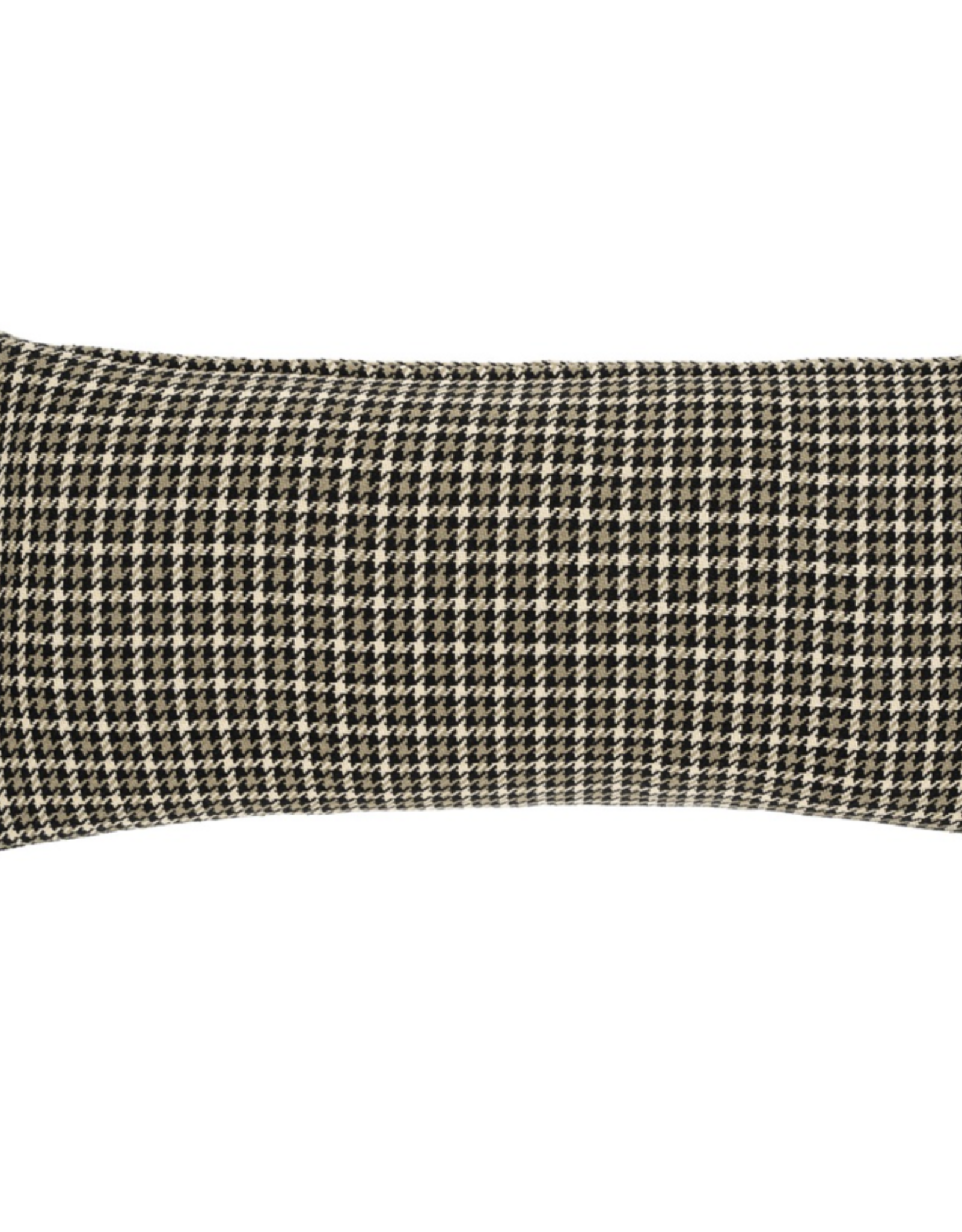 Brown Houndstooth Pillow, 14x31