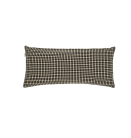 Brown Houndstooth Pillow, 14x31