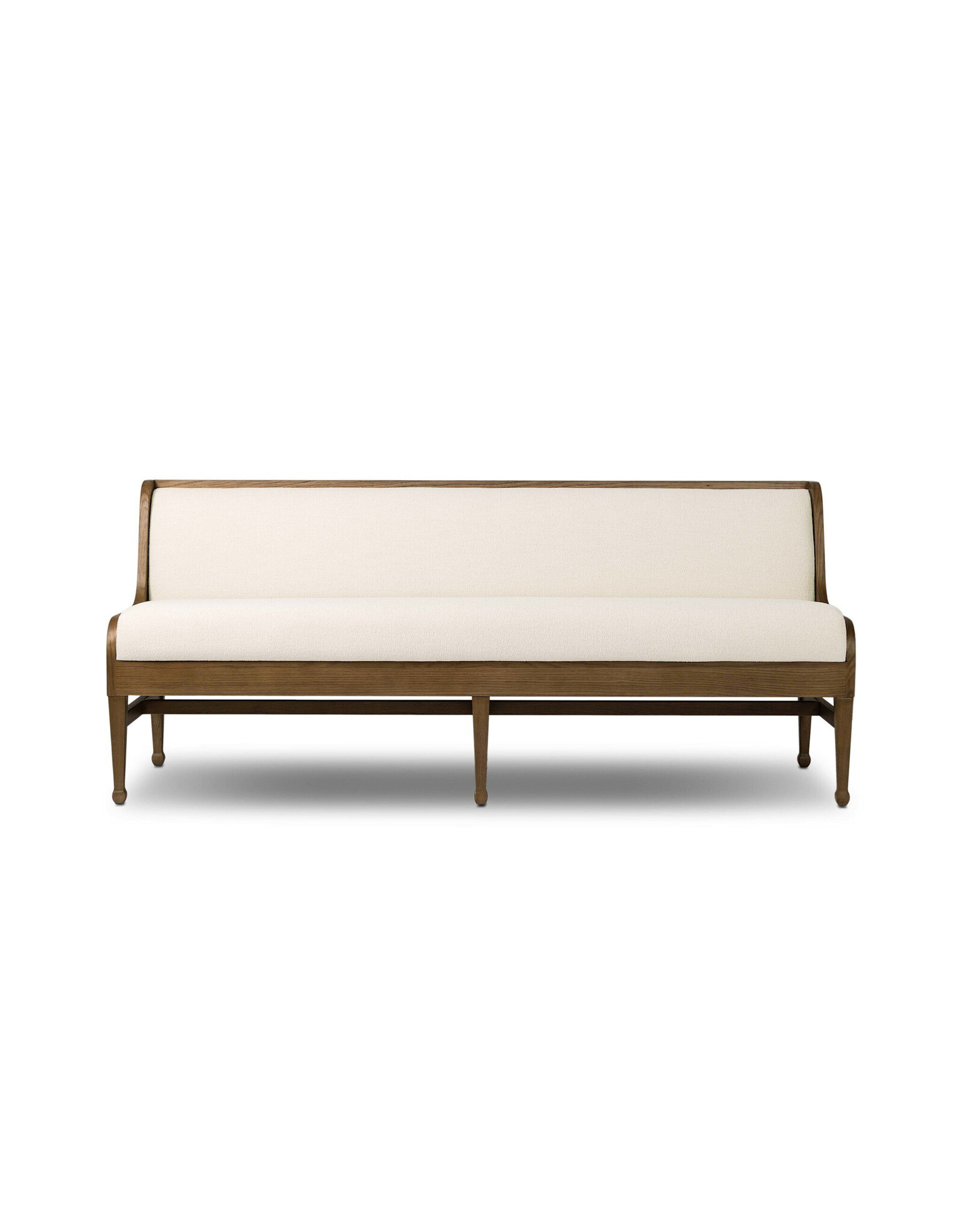 Priscilla Dining Bench- 74", Crypton Wayfarer Snow