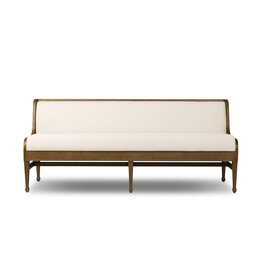 Priscilla Dining Bench- 74", Crypton Wayfarer Snow