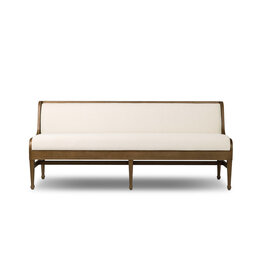 Priscilla Dining Bench- 74", Crypton Wayfarer Snow