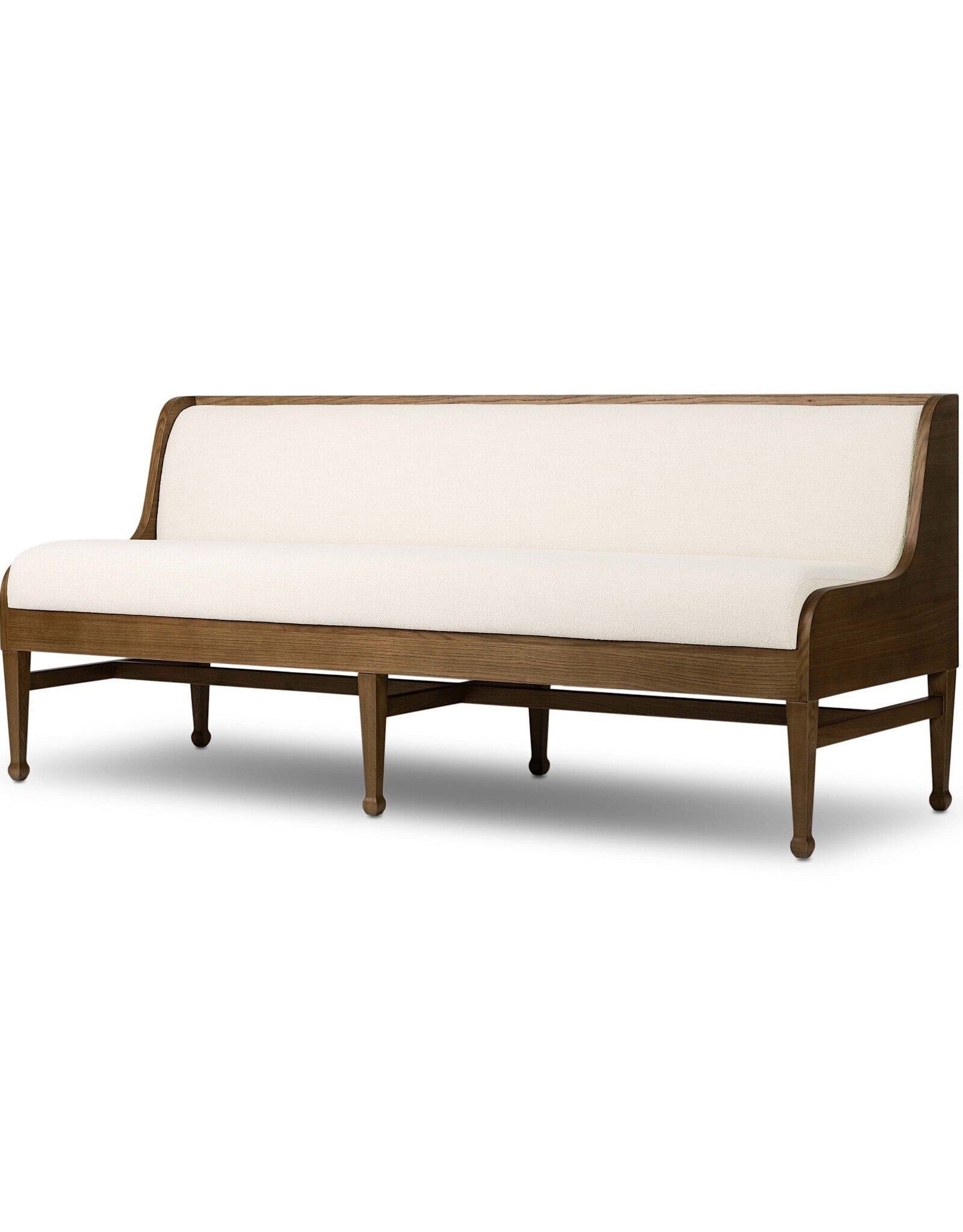 Priscilla Dining Bench- 74", Crypton Wayfarer Snow