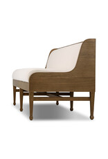 Priscilla Dining Bench- 74", Crypton Wayfarer Snow