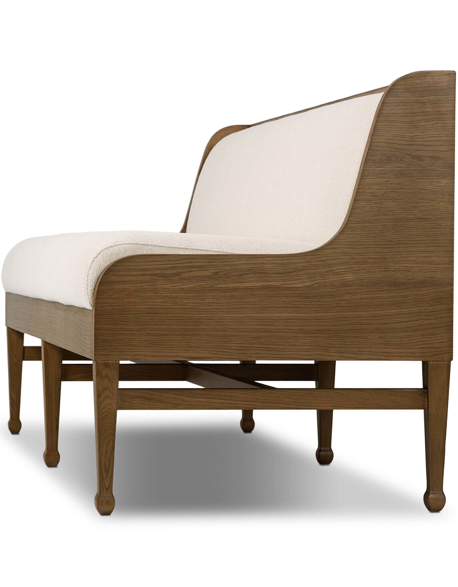Priscilla Dining Bench- 74", Crypton Wayfarer Snow