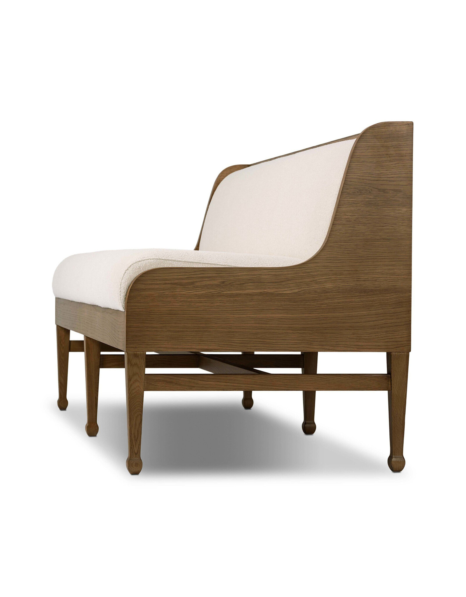 Priscilla Dining Bench- 74", Crypton Wayfarer Snow