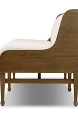 Priscilla Dining Bench- 74", Crypton Wayfarer Snow