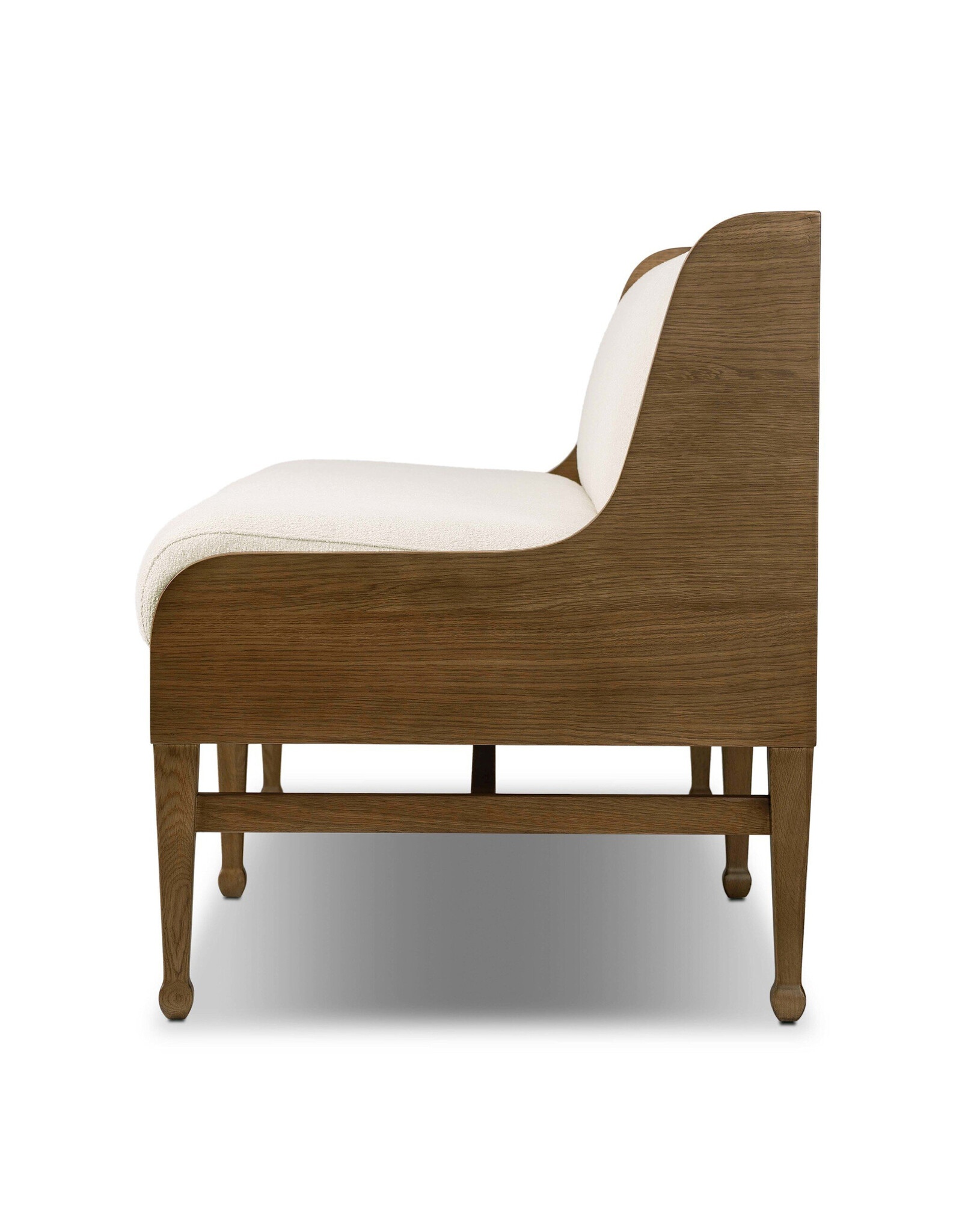 Priscilla Dining Bench- 74", Crypton Wayfarer Snow