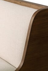 Priscilla Dining Bench- 74", Crypton Wayfarer Snow