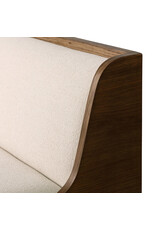 Priscilla Dining Bench- 74", Crypton Wayfarer Snow