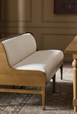 Priscilla Dining Bench- 74", Crypton Wayfarer Snow
