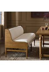 Priscilla Dining Bench- 74", Crypton Wayfarer Snow