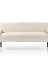 Addington Slipcover Bench, Brussels Natural