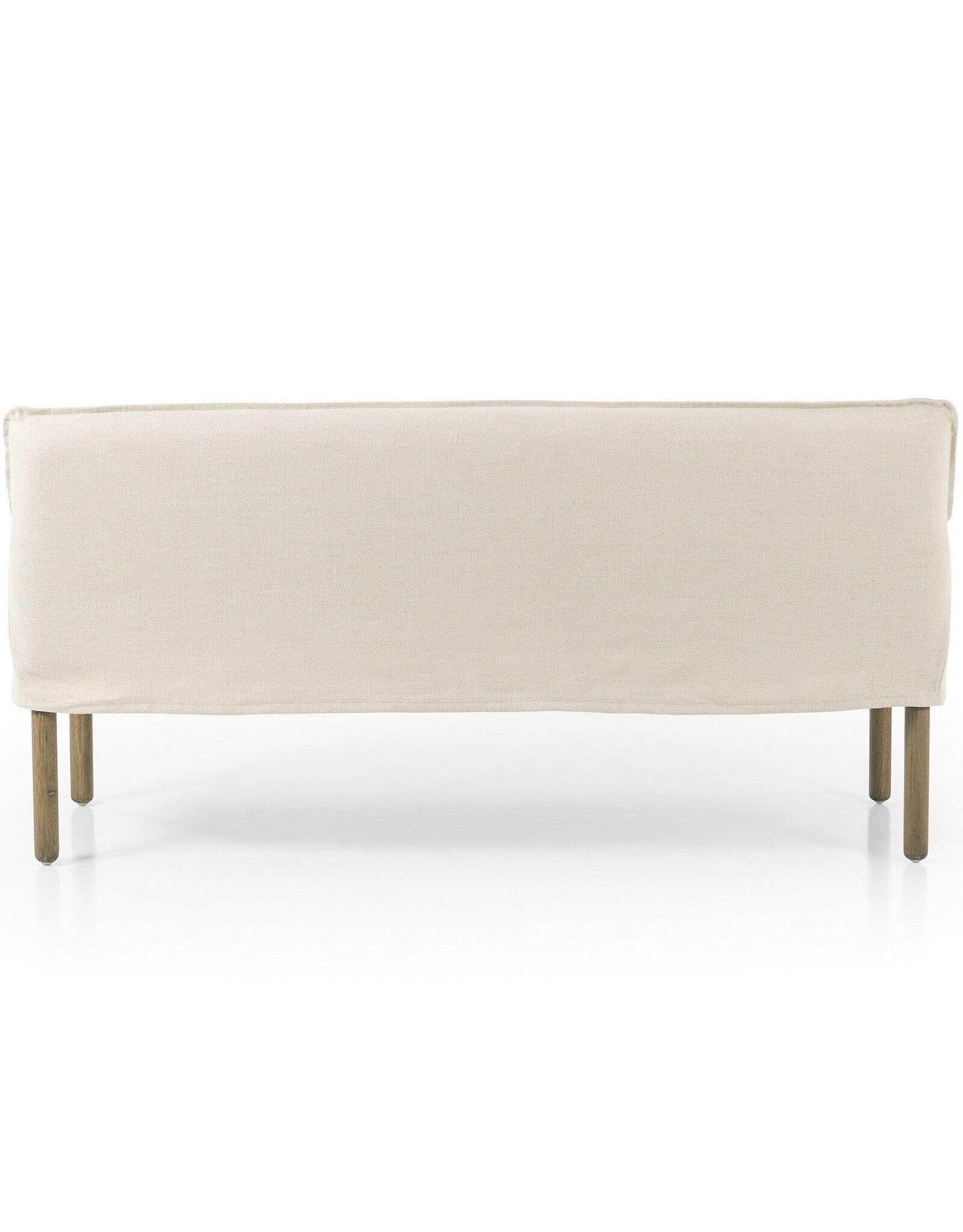 Addington Slipcover Bench, Brussels Natural