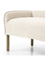 Addington Slipcover Bench, Brussels Natural
