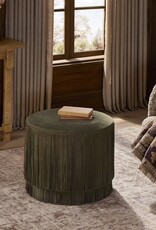 Rooney Ottoman, Nubuck Olive