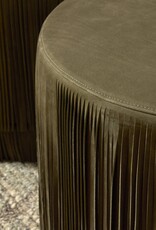 Rooney Ottoman, Nubuck Olive
