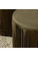 Rooney Ottoman, Nubuck Olive
