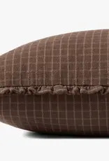 Chris Loves Julia × Loloi Chocolate / Latte Pillow, 16x26