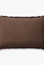 Chris Loves Julia × Loloi Chocolate / Latte Pillow, 16x26