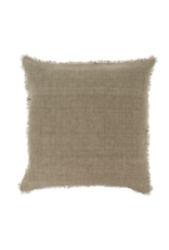 Lina Linen Pillow, Mink 24x24