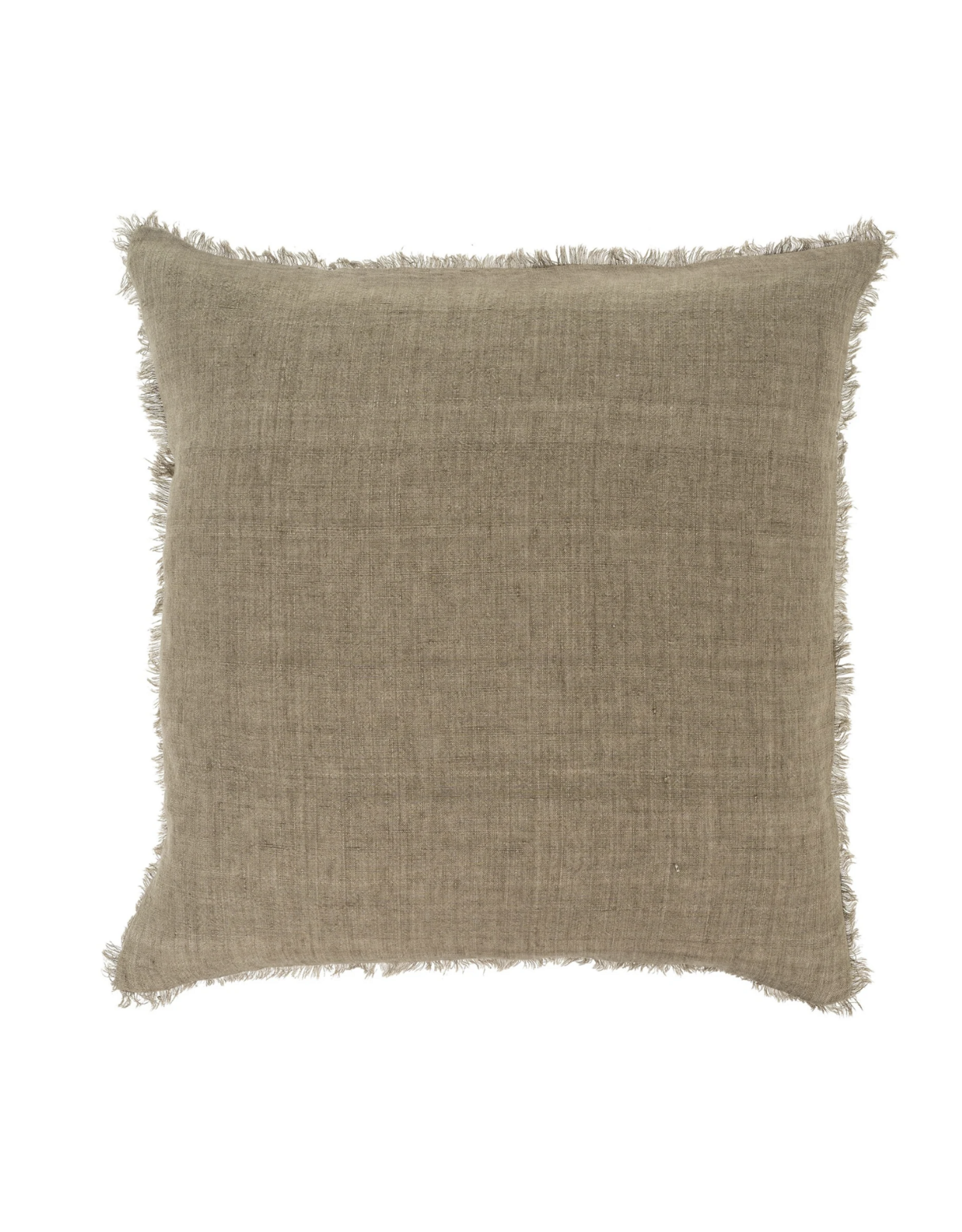 Lina Linen Pillow, Mink 24x24
